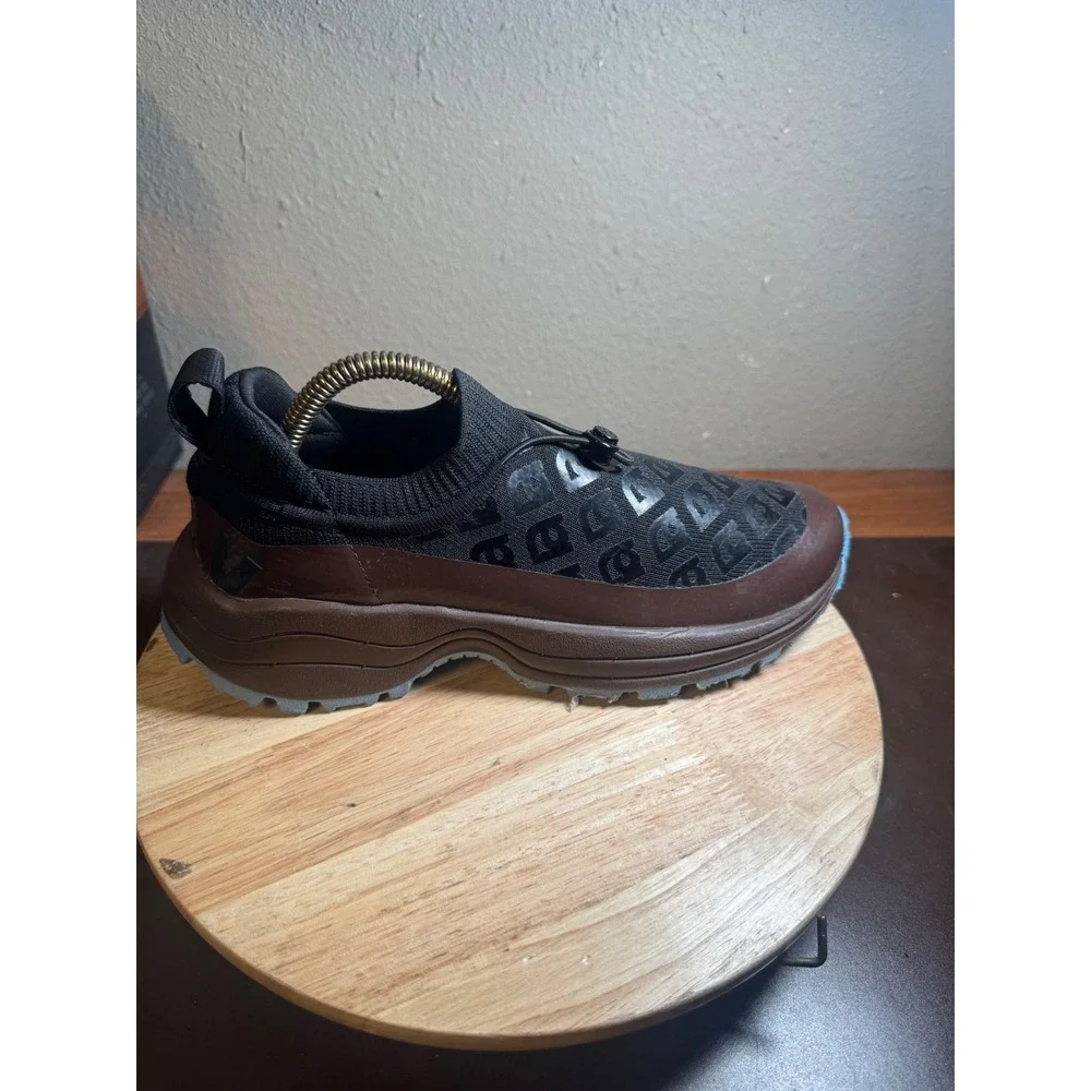 Veja Amelie Pichard Black Brown Logo Knit Slip On Sneakers Shoes Womens 7 - Picture 6 of 11